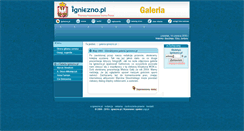 Desktop Screenshot of galeria.igniezno.pl