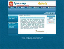 Tablet Screenshot of galeria.igniezno.pl